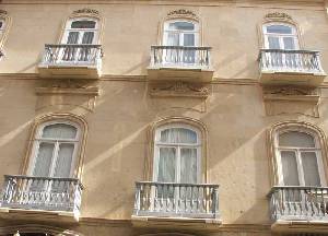 Fachada de la casa palacio de los Spottorno en Cartagena