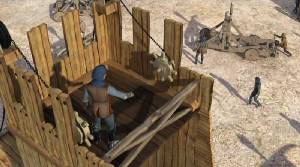 Recreacin 3D del asedio a Aledo