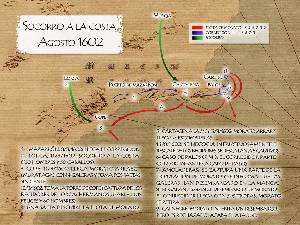 Esquema del ataque del pirata berberisco Morato Arr�ez a la costa murciana en el a�o 1602