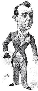 Caricatura realizada hacia 1896